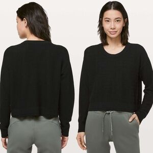 LULULEMON Nurture & Nature Pullover Sweater in Black Sz. 2